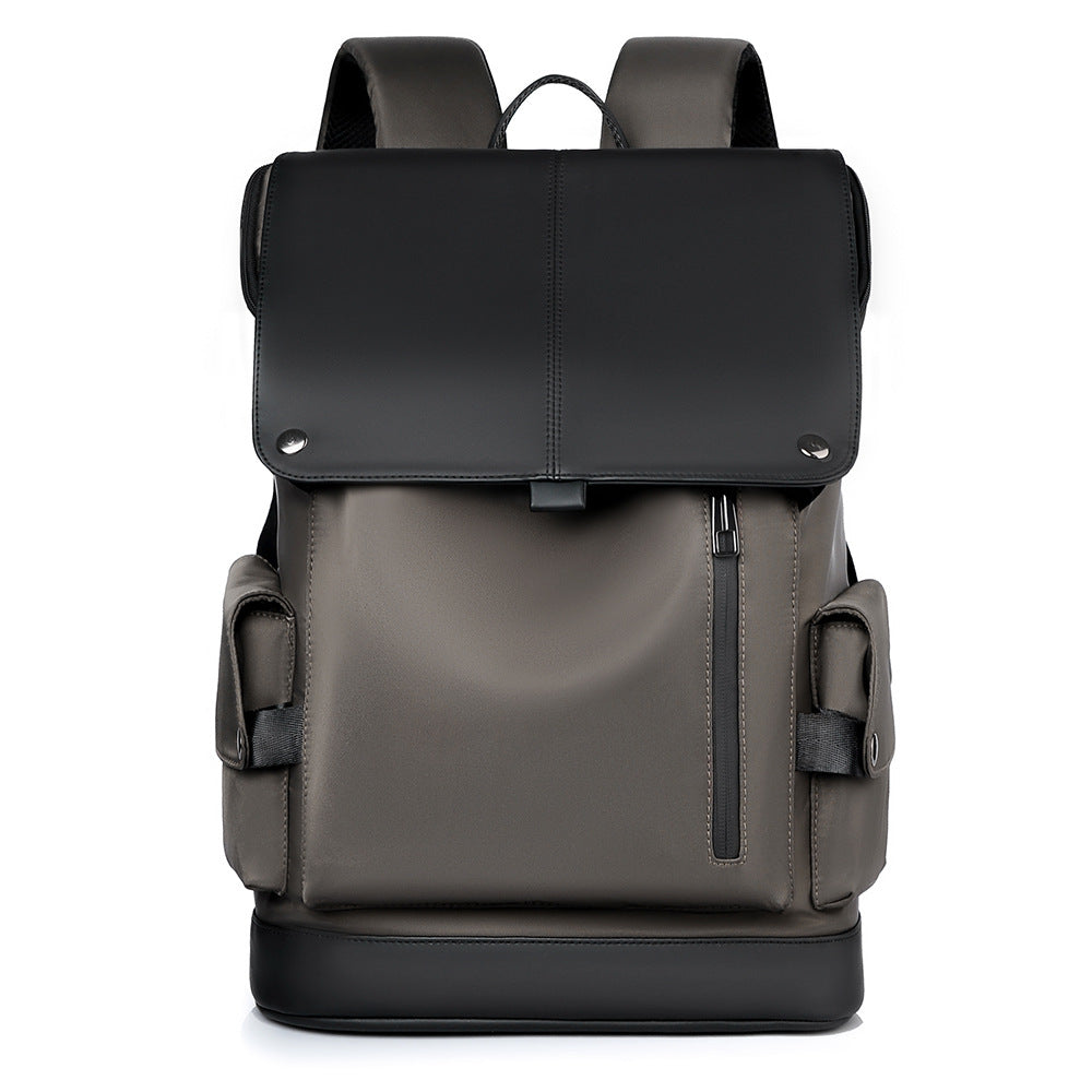Men's Large Capacity Business Good-looking Flip Design Leisure Backpack