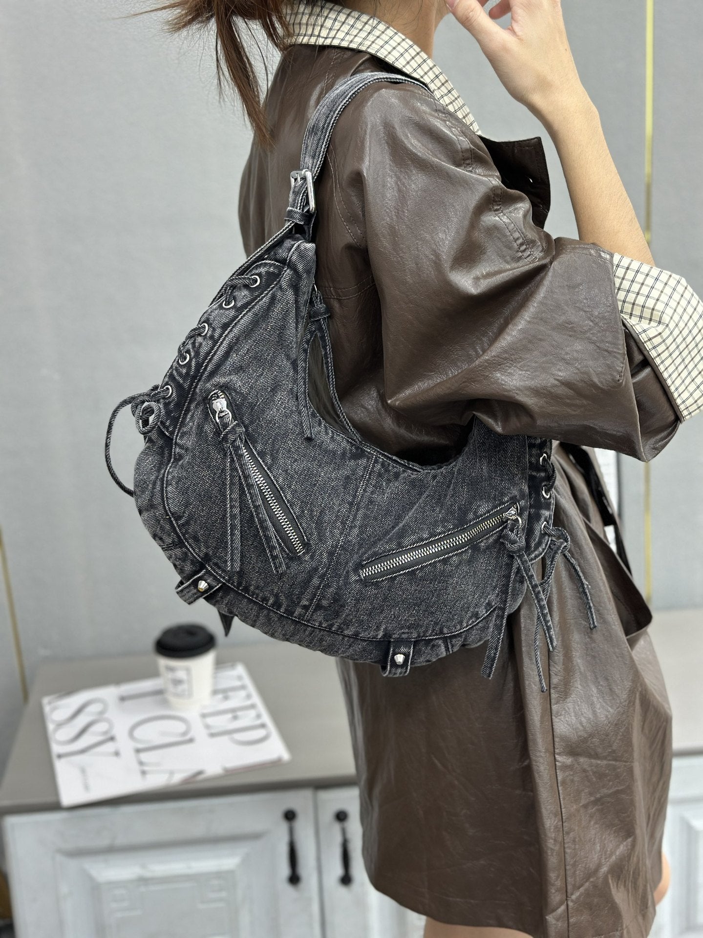 Women's Strap Punk Motorcycle Underarm Hot Fashion Women's Shoulder Bag