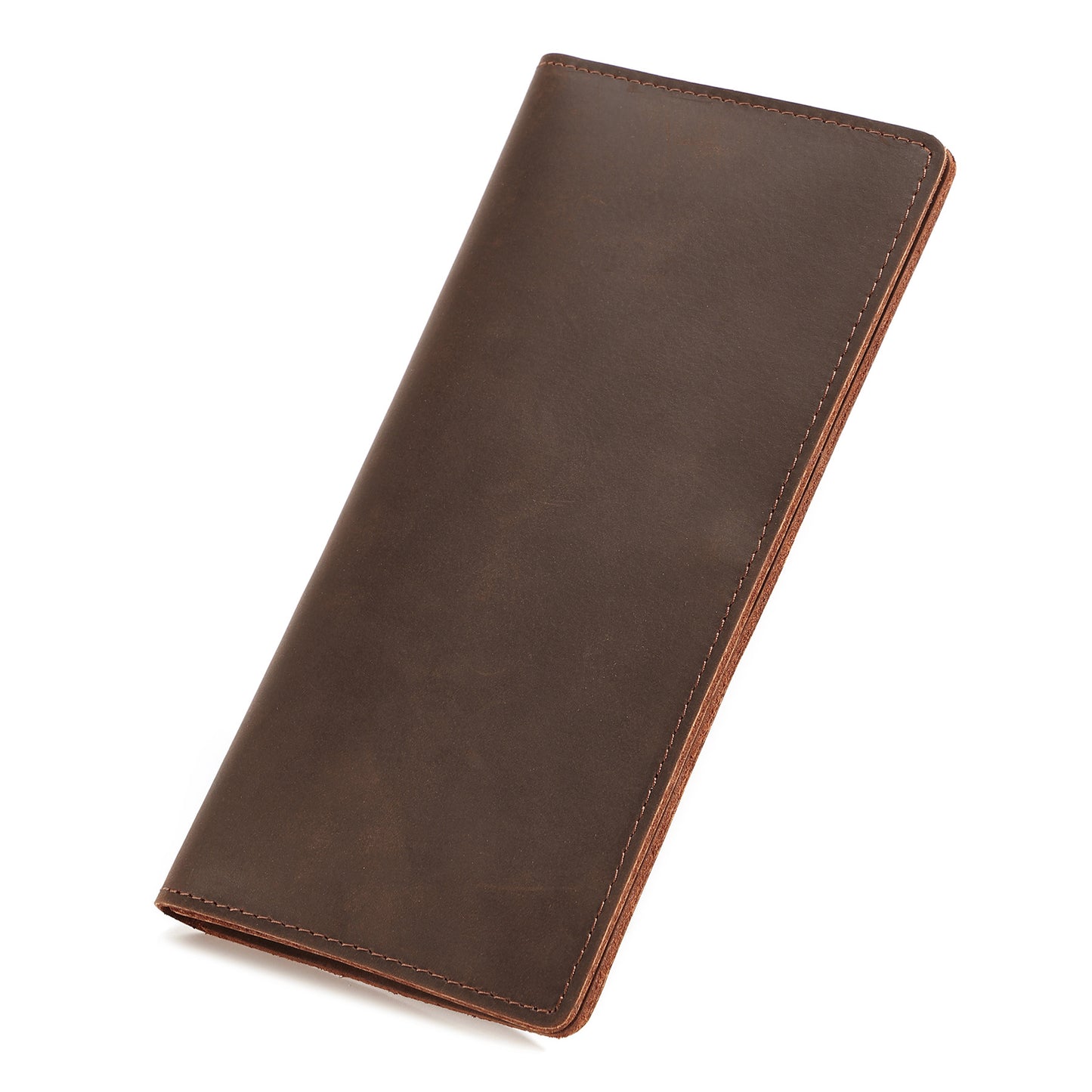 Men's Leather For Man High-grade Long Simple Vertical Purses