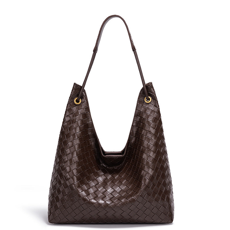 Women's Fashionable Woven Large Capacity High-grade Idle Handbags