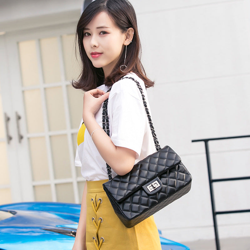Women's Genuine Leather Chain Female Fashion One Sheepskin Classic Women's Messenger Bag