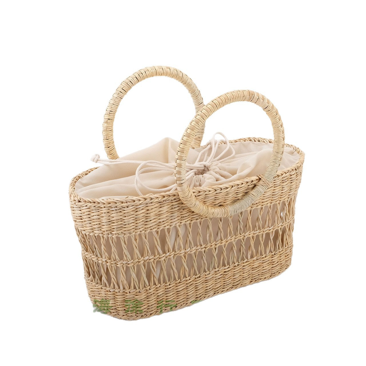 Women's Craft Straw Summer Frame Vacation Beach Women's Handbag