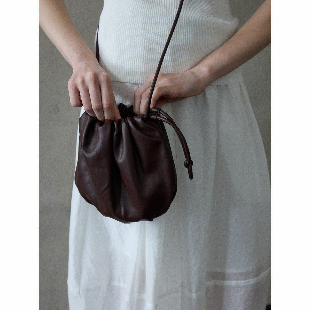Soft Glutinous Cloud Feeling Drawstring Daily Bags