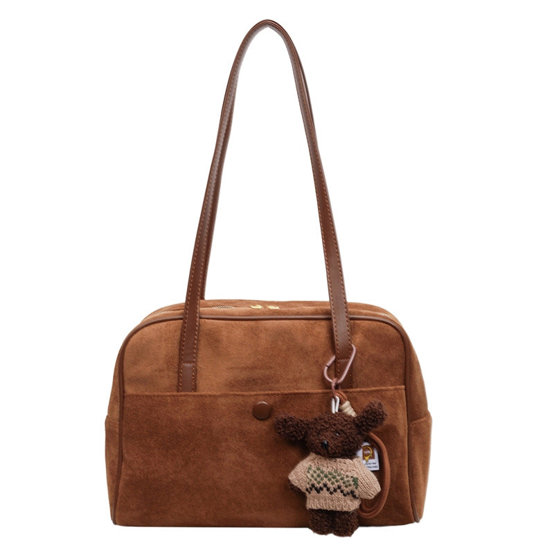 Korean Style Retro Large Capacity Pillow Light Luxury Portable Tote Bags