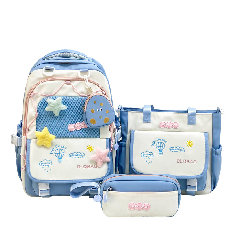 Children's Junior High Burden Reduction Large Capacity Primary Leisure Backpack