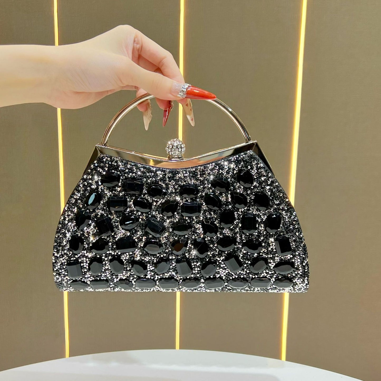 Women's Diamond High-grade Light Luxury Clutch Formal Bags