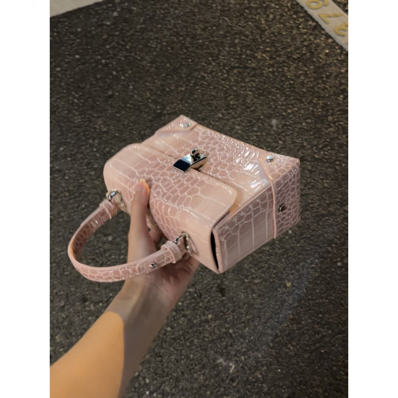 Women's Portable Box Fashionable Retro Simple Fashion Women's Messenger Bag
