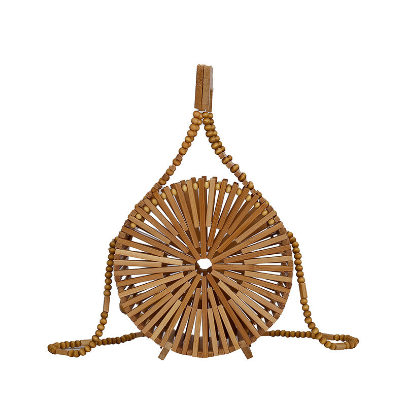 Women's Bamboo Woven Summer Fresh Holiday Portable Bags