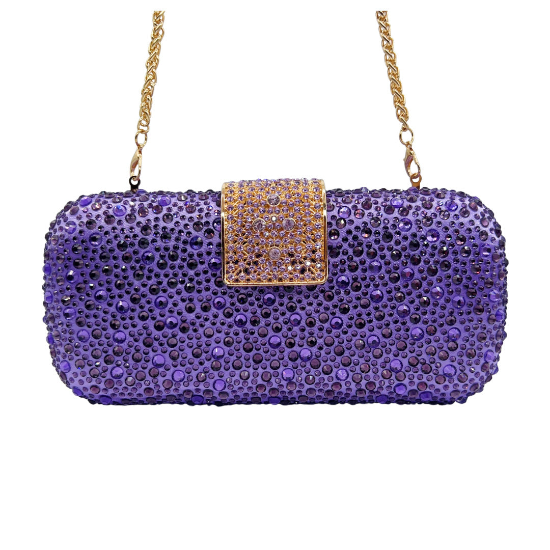 Women's Light Luxury Shiny Double-sided Hot Hand-held Evening Bags