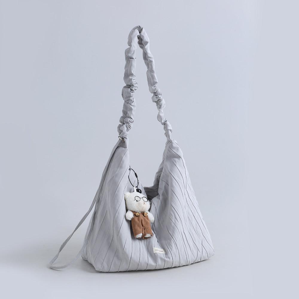 Women's Capacity Canvas Class Commuter Cloud Tide Shoulder Bags