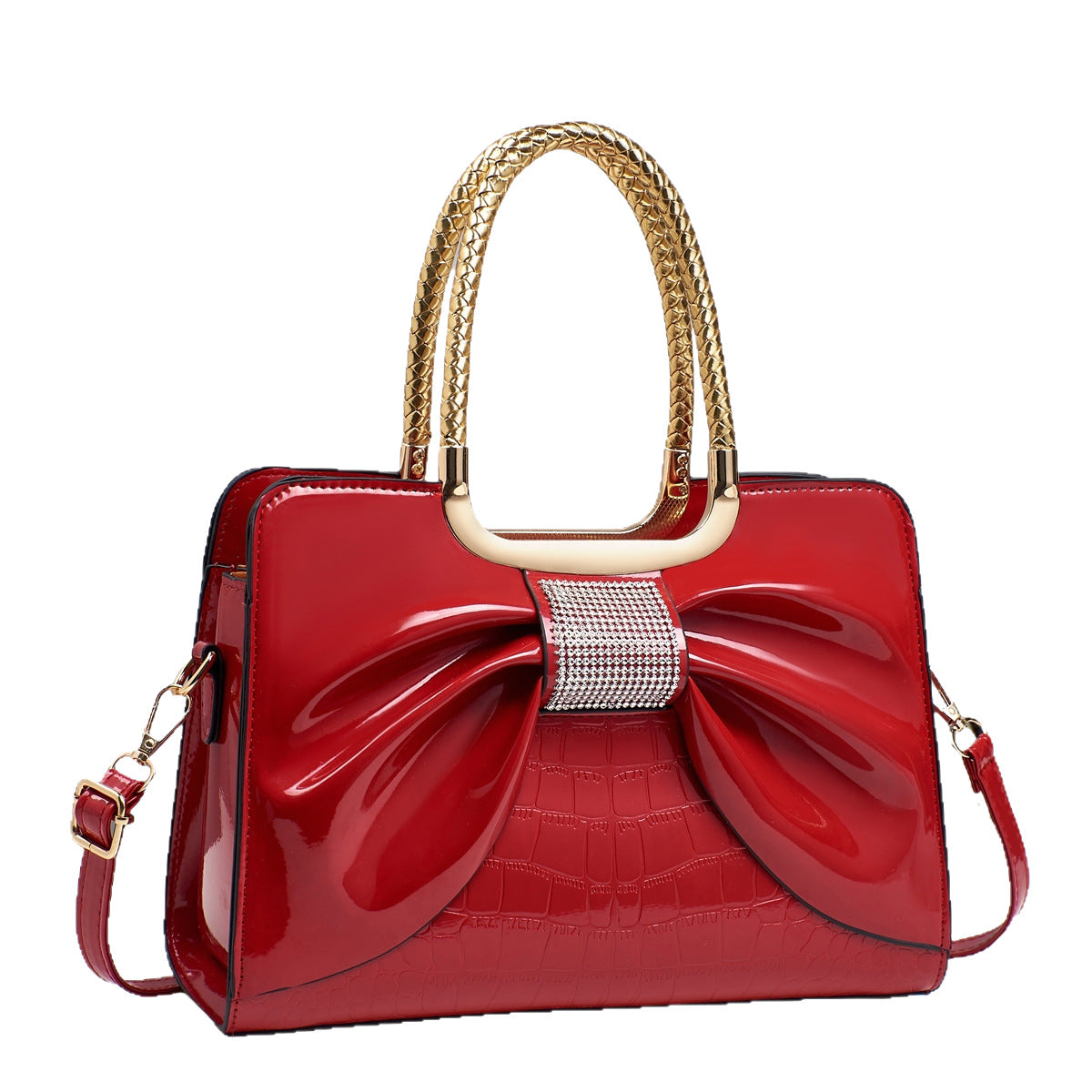 Bow Design Simple Sweet Fashion Commuter Women's Handbag