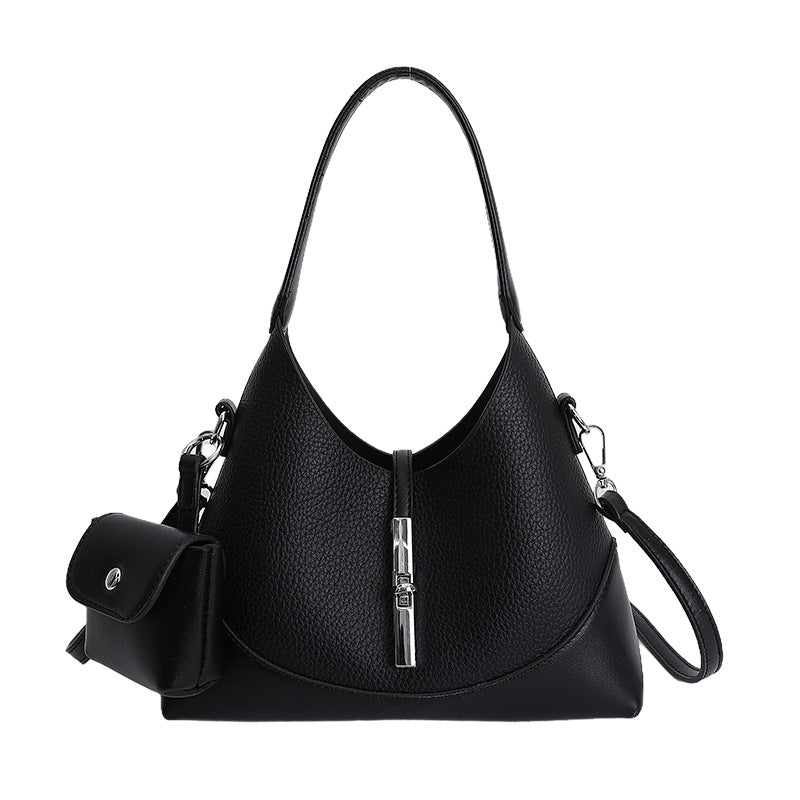 Women's Spring Korean Style Niche Contrast Color Lazy Temperament Bags