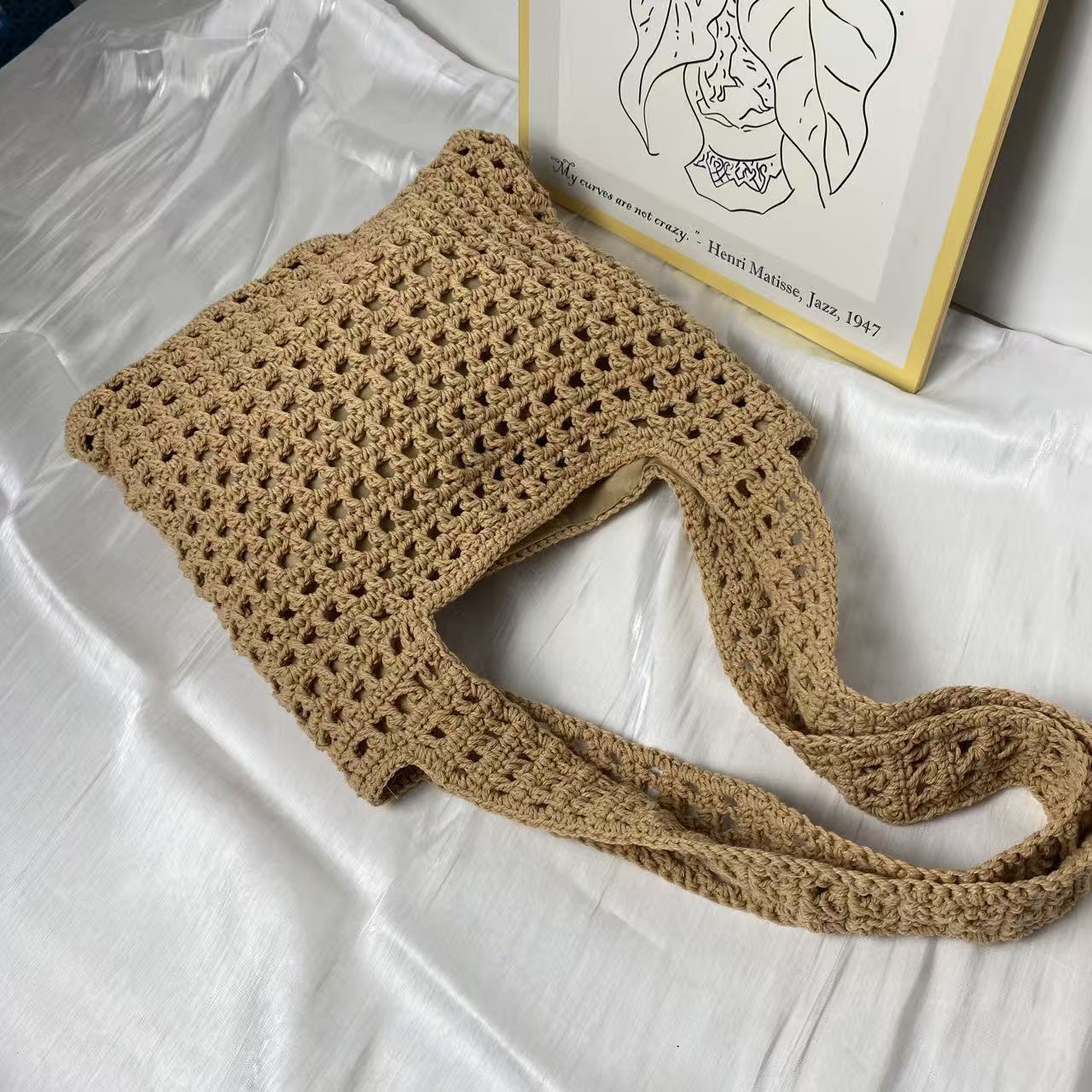 Artsy Simple Cotton Dopamine Net High-grade Bags
