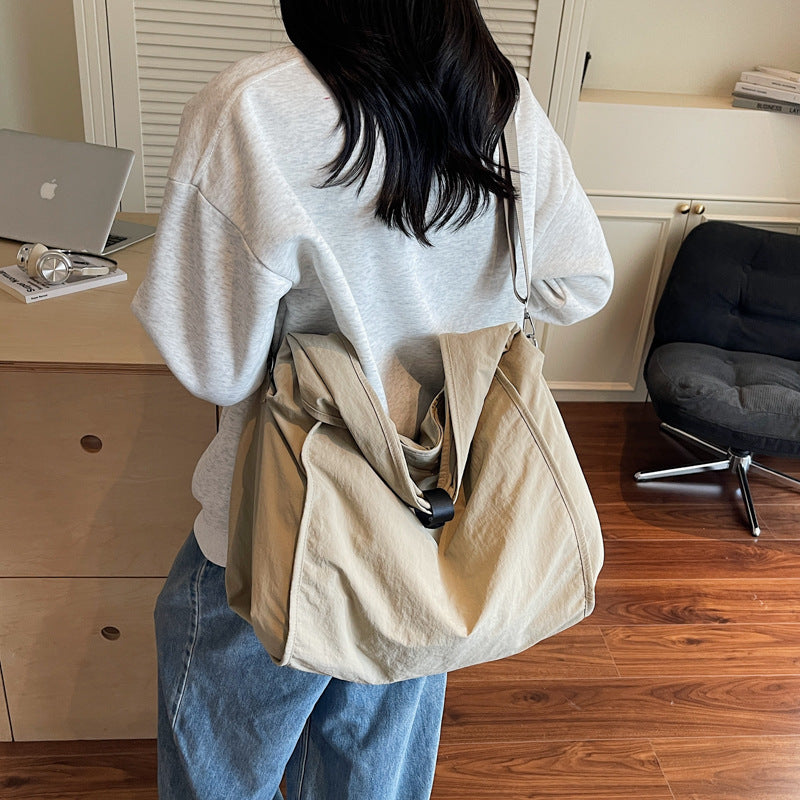 Women's Fresh Simple Large Capacity Cloth Portable Women's Shoulder Bag
