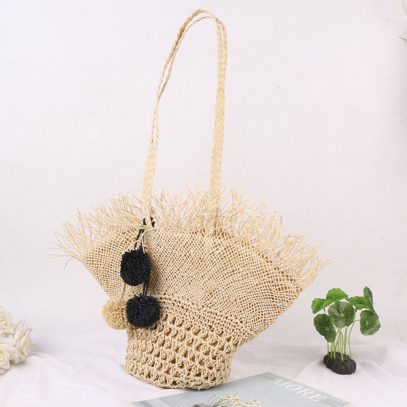 Straw Beach Summer Fairy Western Style Woven Korean Fashion Women's Handbag