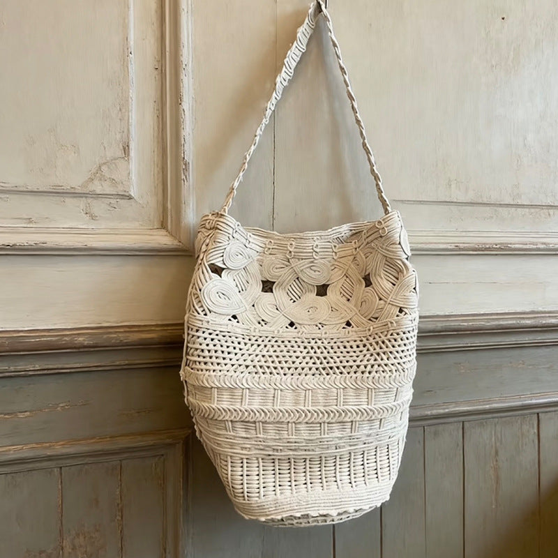 Loose Hand-woven Crocheted Hollow Vacation Style Bags