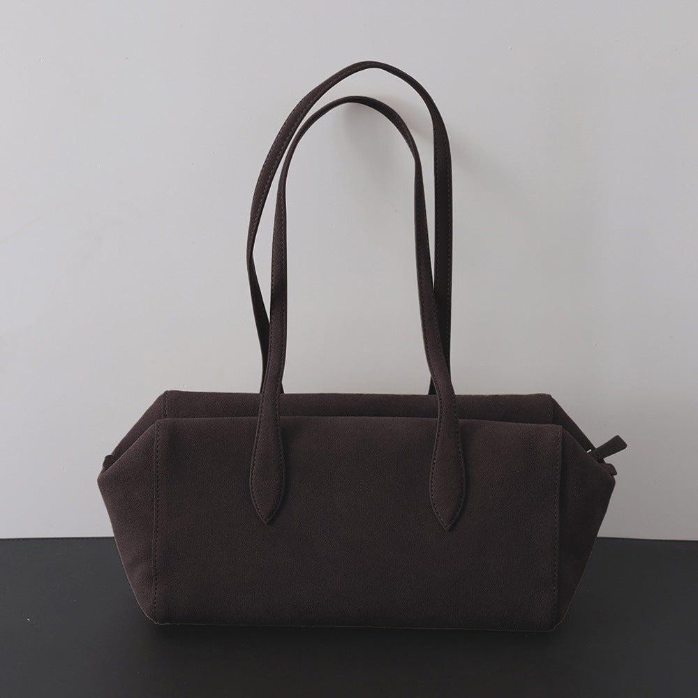 Women's First Layer Cowhide Genuine Leather Underarm Tote Bag