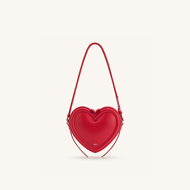 Casual Women's Heart-shaped Design Three-dimensional Love Handbags