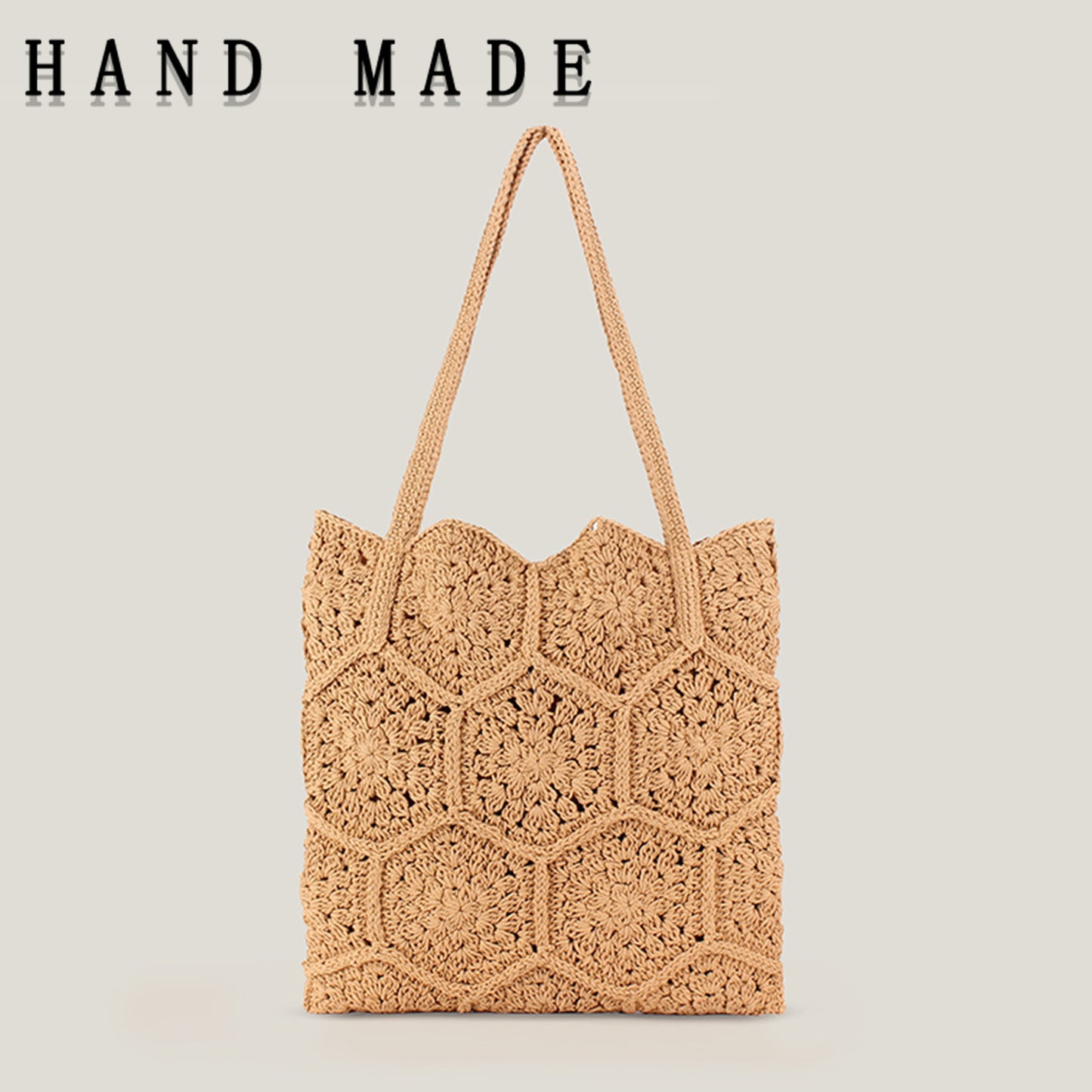 Cotton Cord Woven Bar Simple Daily Leisure Seaside Vacation Niche Bags