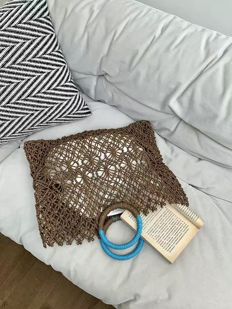 Women's Minority Straw Hand-woven Summer Beach Women's Handbag