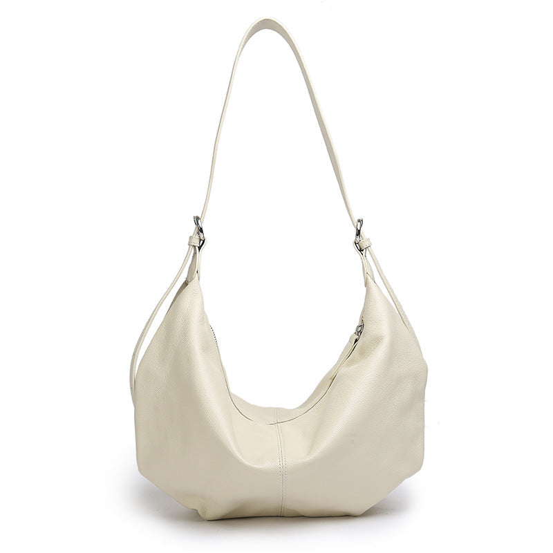 Commuter Genuine Leather Fashion Underarm Versatile Texture Retro Women's Shoulder Bag