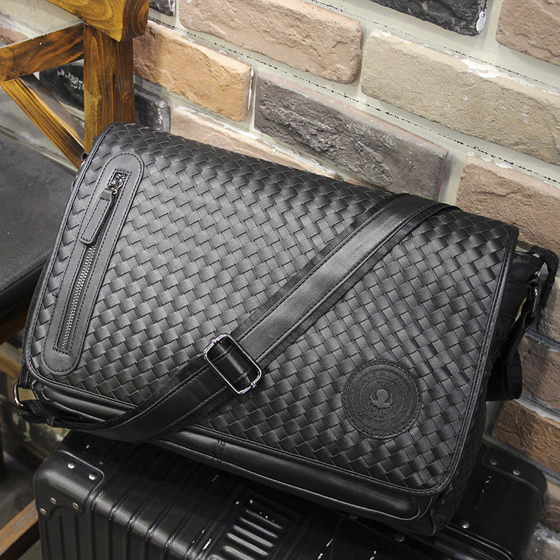Men's Large Capacity Retro Korean Type Horizontal Men's Shoulder Bag