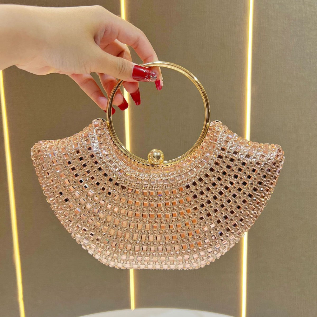 Women's Rhinestone Fashion Temperament Versatile High Sense Bags