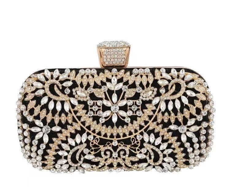 Women's High Sense Niche Diamond Banquet Clutch Dinner Bag