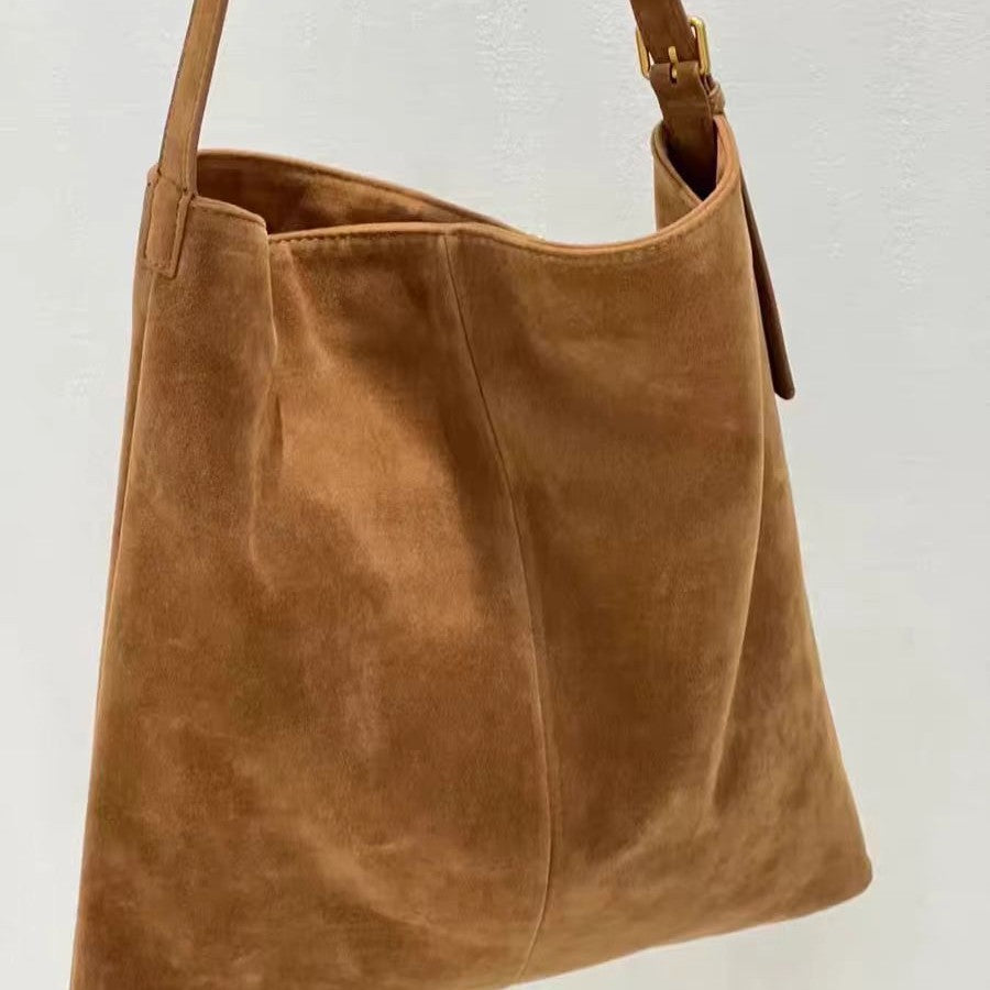 Women's Bohemian Embroidery Matte Leather Beads Large Capacity Retro Easy Matching Women's Shoulder Bag