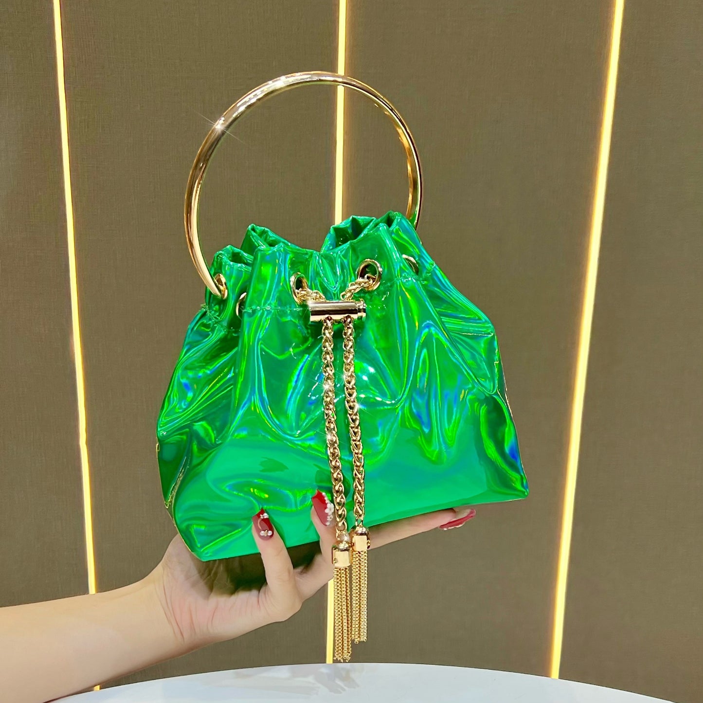 Fashion Women's Korean Simple Chain Niche Dinner Bag