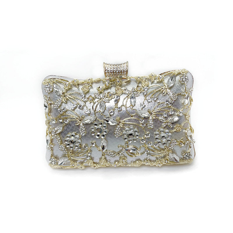 Women's Fashion With Diamonds Banquet Clutch Gift Handbags