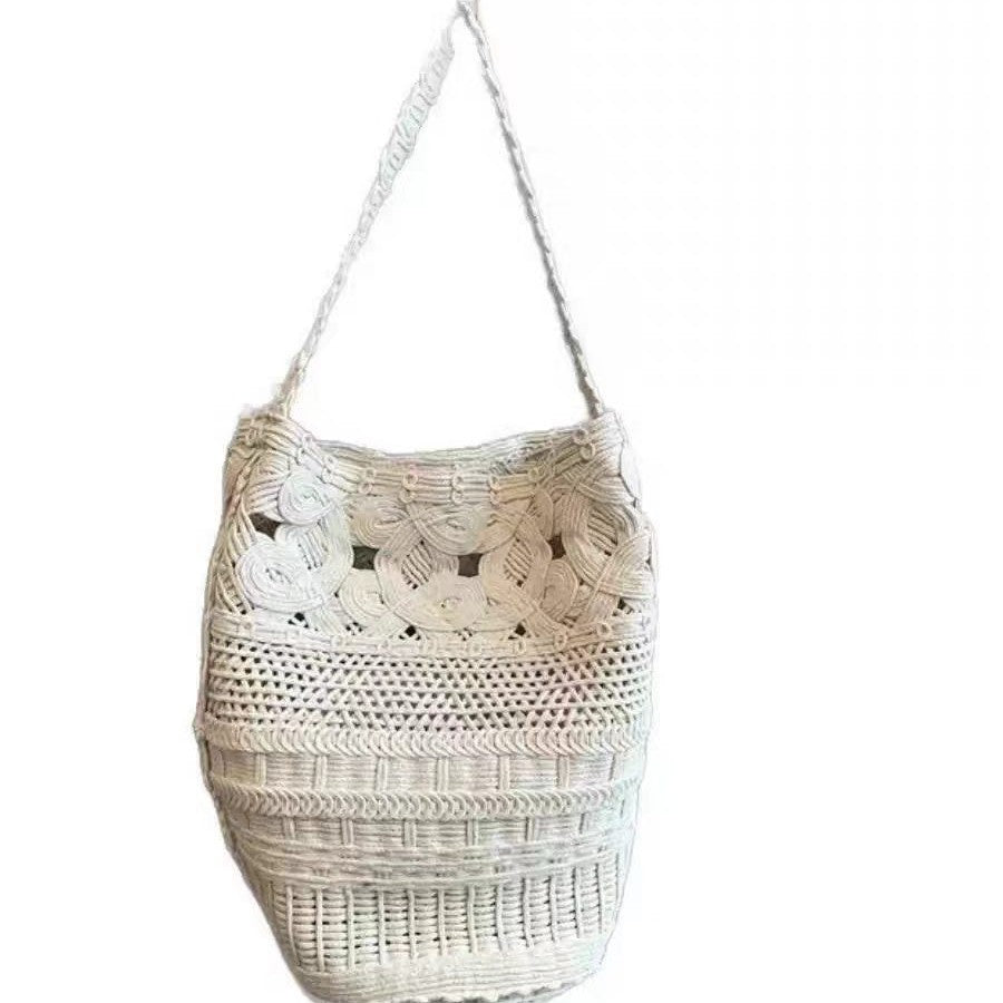 Hollow Seaside Vacation Beach Trendy Fashion Retro Large Bags