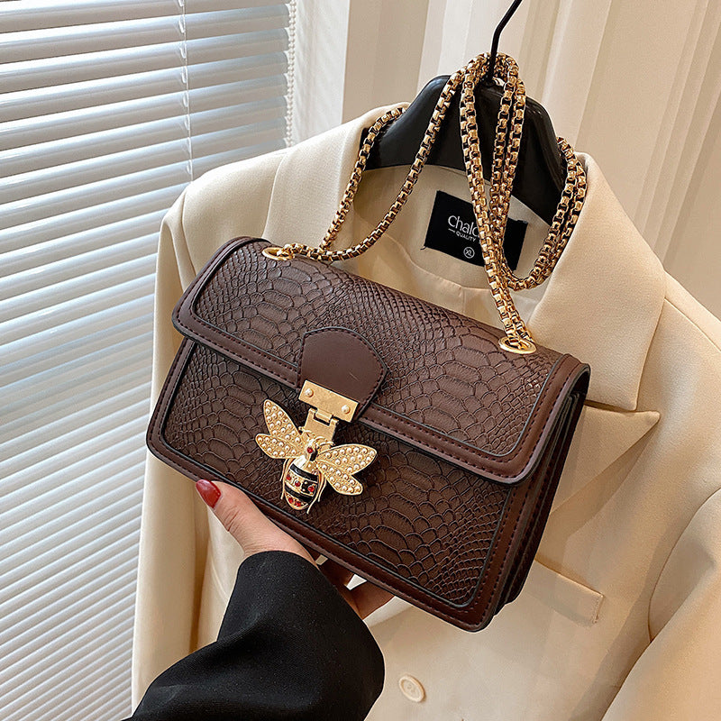 Women's Fashionable Retro Chain Western Style Advanced Shoulder Bags
