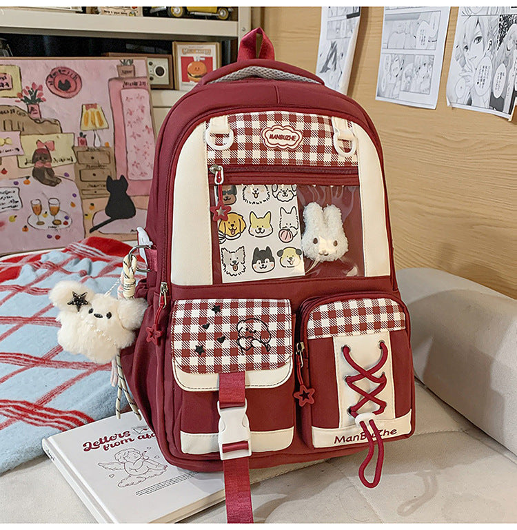 Junior High Large Capacity Leisure Good-looking College Student Schoolbag