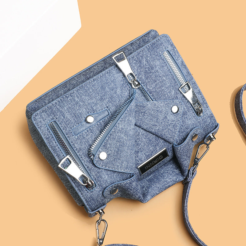 Women's Rivet Jacket Fashion Clothes Summer Trendy Women's Shoulder Bag