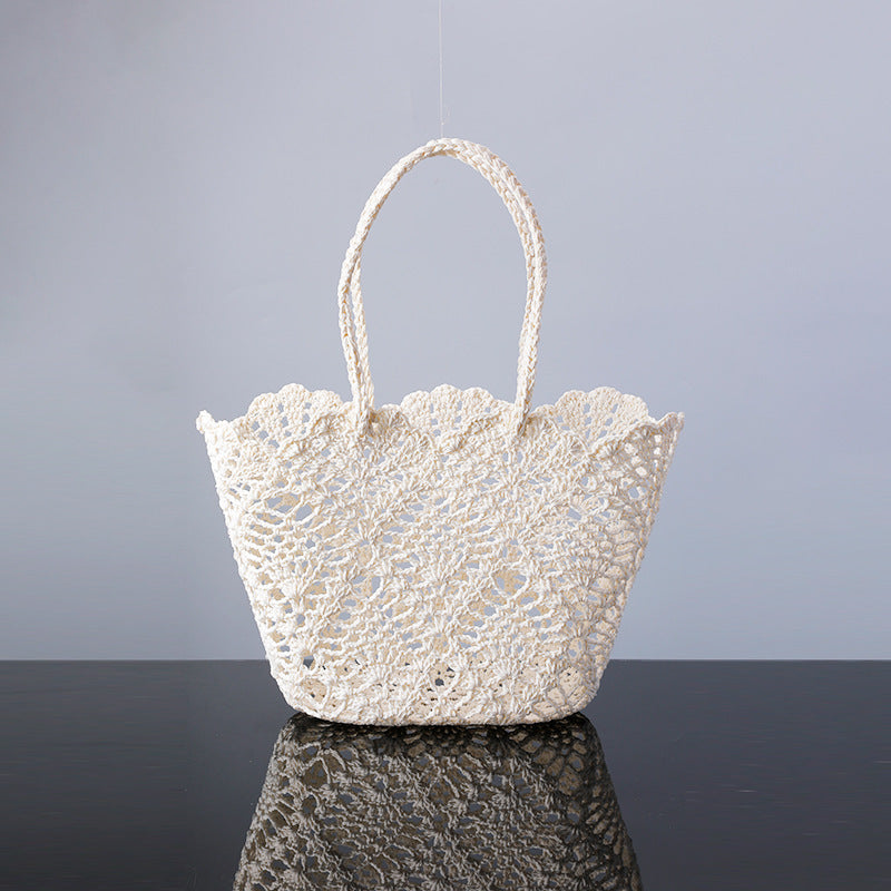 Women's Woven Hollow Handmade Crocheted Cotton Soft Bags