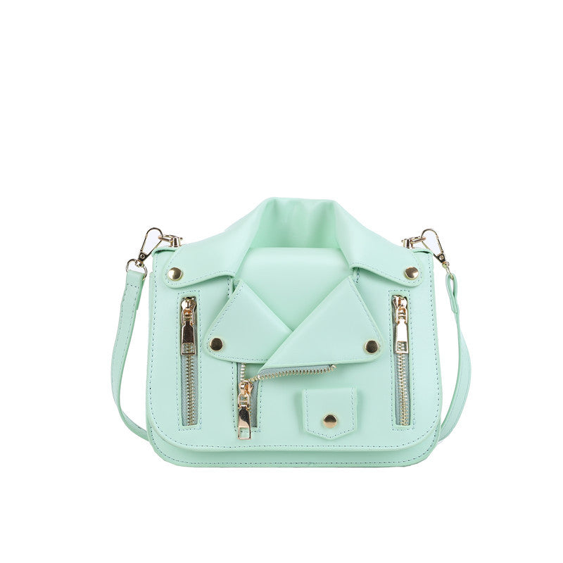 Women's Personality Trendy Fashion Zipper Creative Clothes Women's Messenger Bag