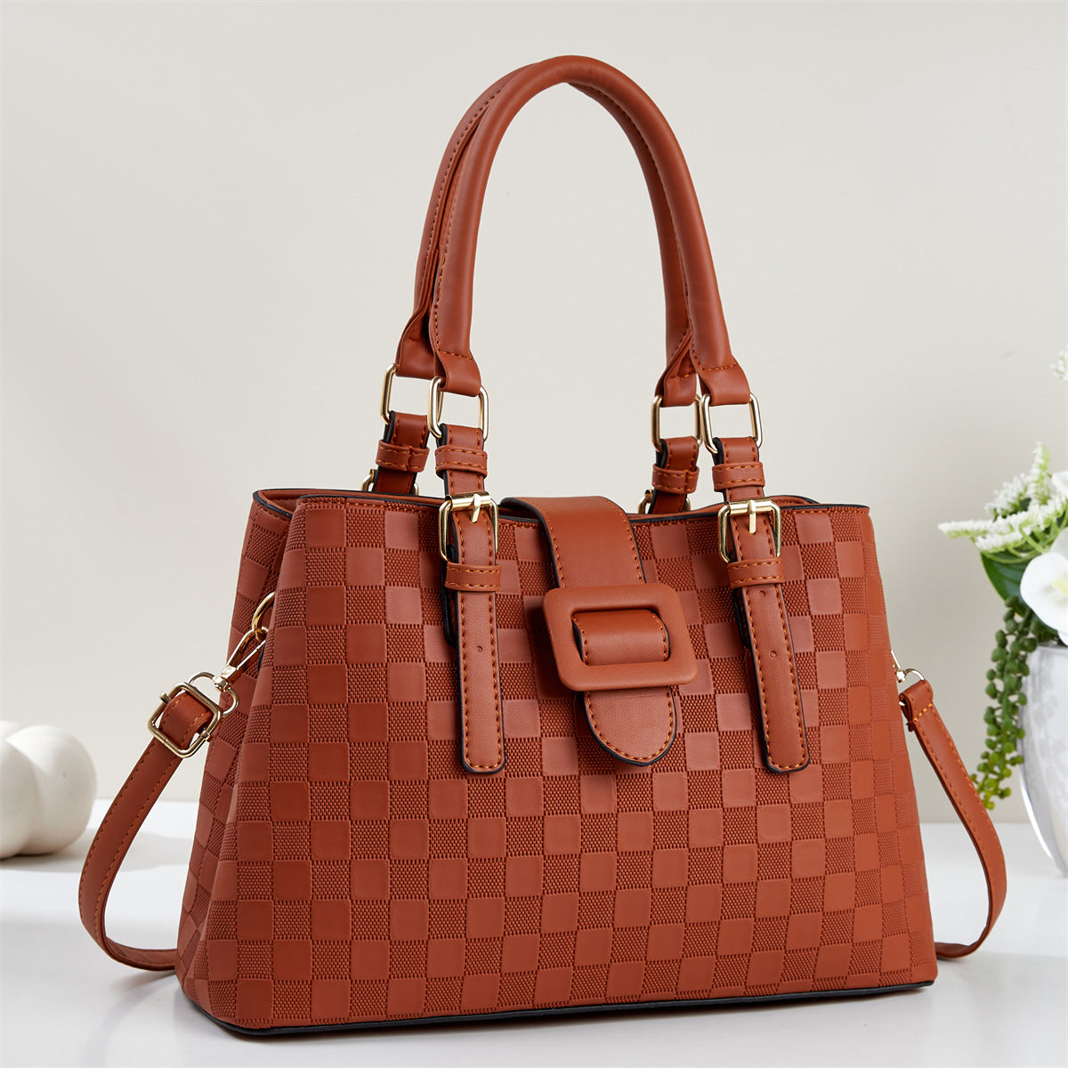 Women's Fashion Big Trendy Large Capacity Western Women's Shoulder Bag