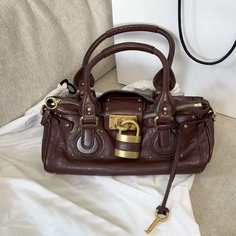 Women's Hot Retro Distressed Chloe Paddington Portable Women's Handbag
