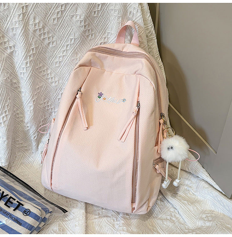 Korean Style Good-looking Fresh Sweet Primary Secondary Lightweight Large Leisure Backpack