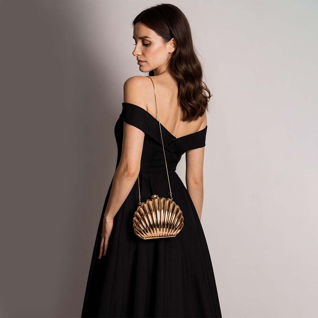 Popular Semicircle Flower Plating Fashion Personality Bags