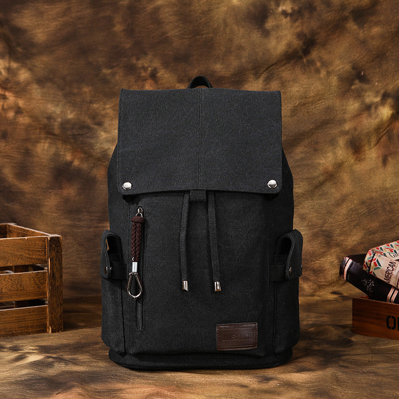 Men's Canvas Winter Large Capacity Fashionable Portable Leisure Backpack