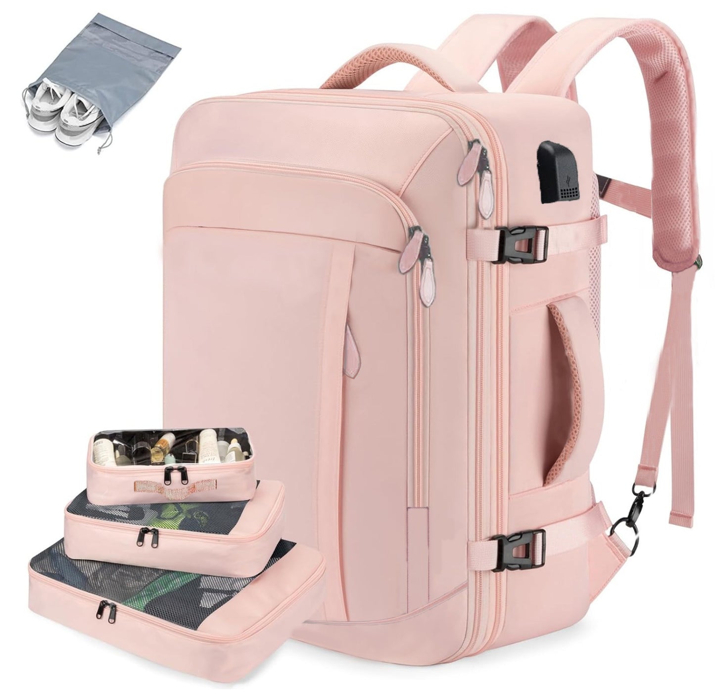 Men's Waterproof Computer Large Capacity Gray Business Leisure Backpack