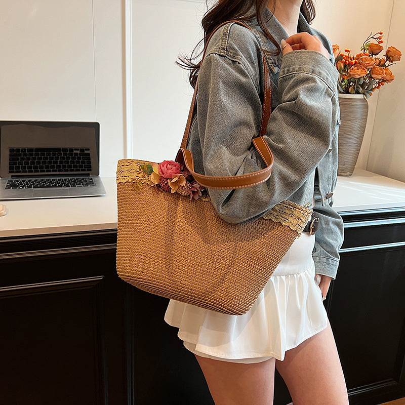 Women's Korean Style Mori Woven Fashion Straw Bags