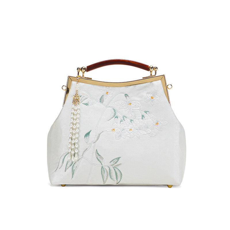 Embroidered Bamboo National Style Cheongsam High Quality Handbags