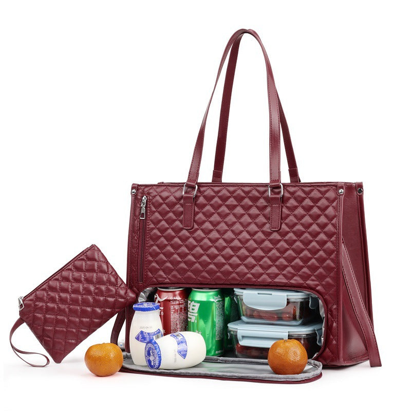 Lunch Mix Thermal Insulation Box Computer Tote Bag