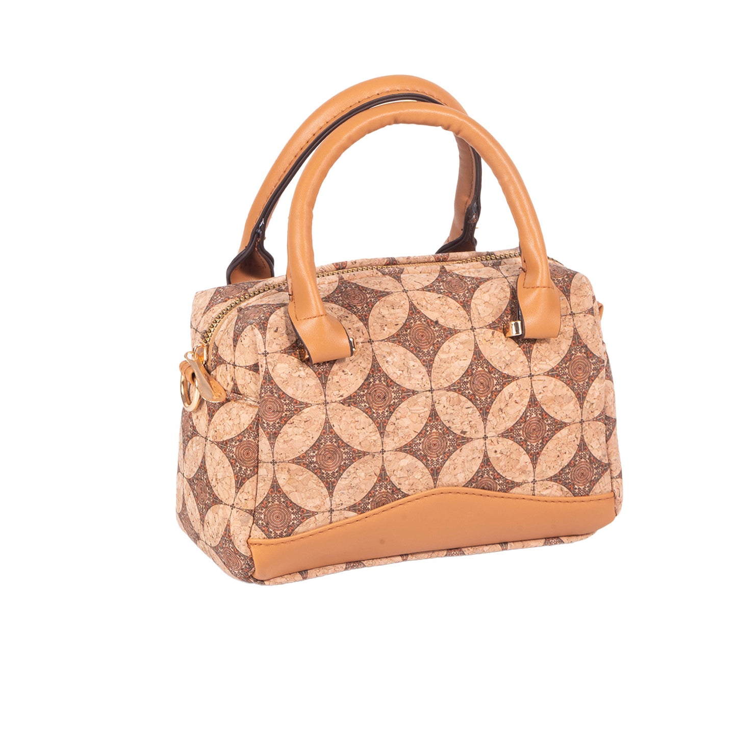 Women's Wooden Wood Outside Cork Tree Leather Women's Handbag