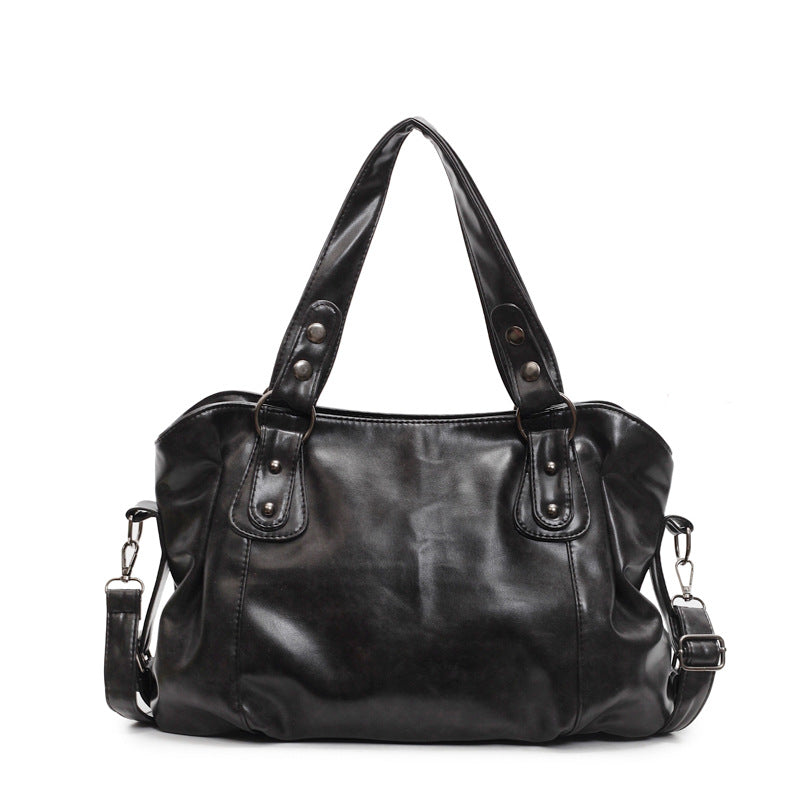 High-quality Retro Waste Soil Style Hand-held Large Capacity High-grade Bags
