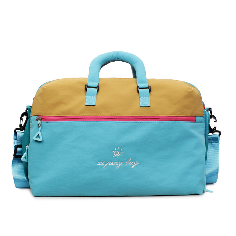 Dopamine Large Capacity Hand-held Contrast Color Boarding Lightweight Bags