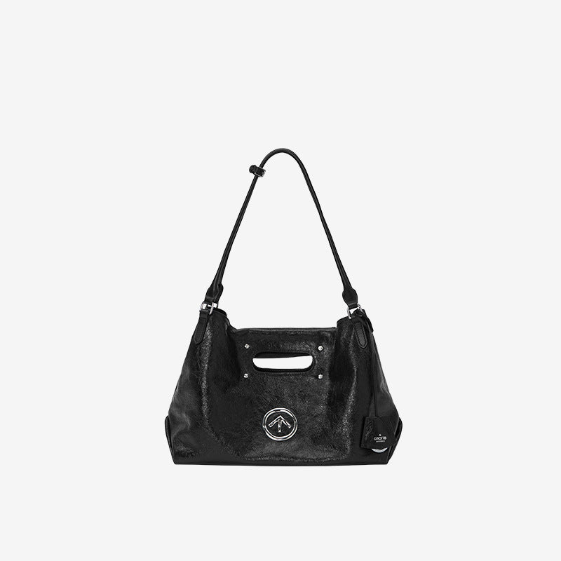 Women's Large Capacity Commuter Cowhide Portable Soft Women's Shoulder Bag